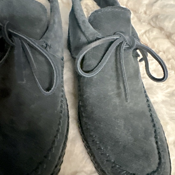 Uggs Woodlyn Moc Gray Suede Slip On Gray Moccasin Women’s 8 New w/o box - Picture 3 of 10